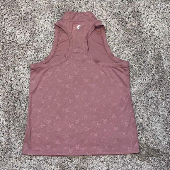 Zyia Mauve Set Match Zippered Tank Medium - Picture 3 of 6